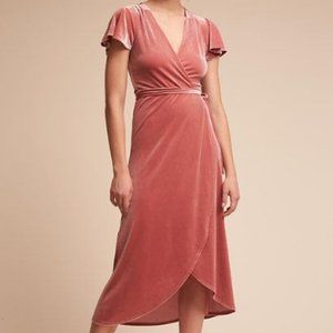 NWT BHLDN Velvet Wrap Dress